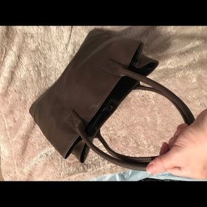 Large brown shoulder bag